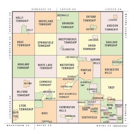 Oakland County Map