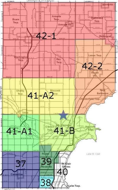 Macomb County Disctricts Map